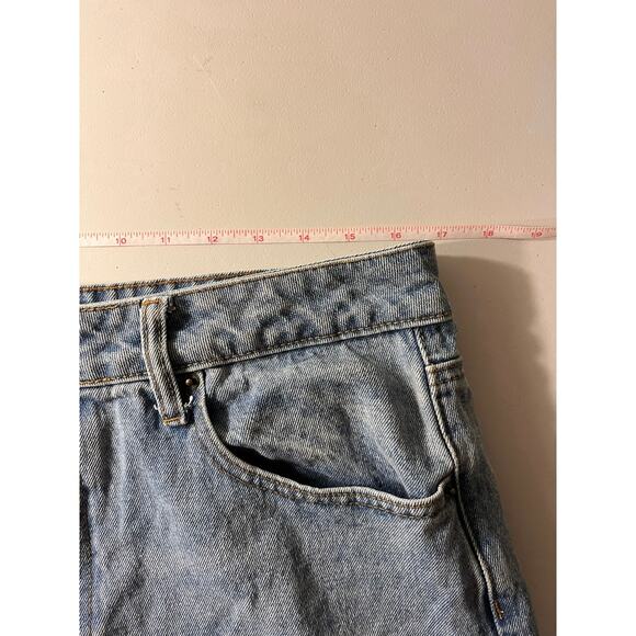 Ed Hardy Baggy Loose Fit Retro Light Jeans Dagger Hearts Embroidered Spellout 32 - Picture 10 of 13